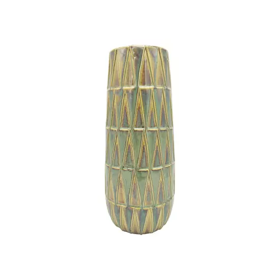 Sada 2 ks – Zelená keramická váza Nomad