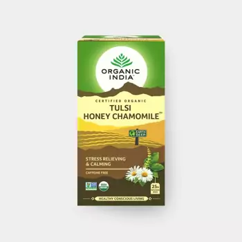 Bio čajová směs Tulsi Med a heřmánek – Organic India