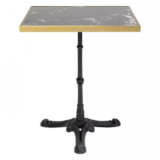 Bistro stůl Rim Square – černý, 57x57 cm