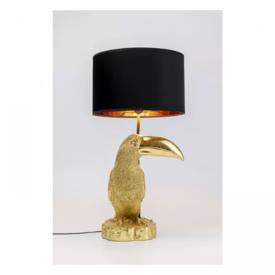 Stolní lampa Toucan – zlatá