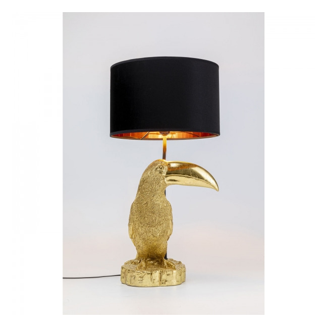 Stolní lampa Toucan – zlatá