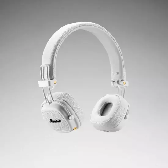 Bezdrátová bílá sluchátka Major III White Bluetooth
