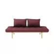 Pohovka Pace Daybed – Clear lacquered/Bordeaux
