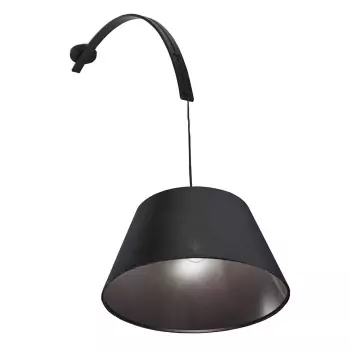 Závěsná lampa 45 × 125 cm – černá