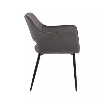 Židle s opěrkou Ranja – šedá