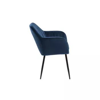 Židle s opěrkou Emilia – modrá