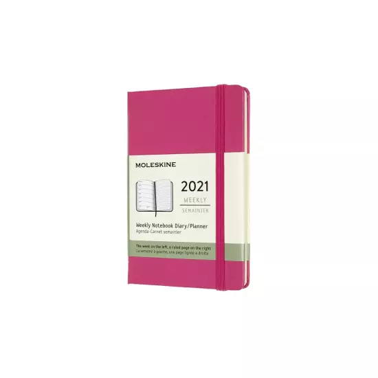 Plánovací zápisník 2021 tvrdý – růžový