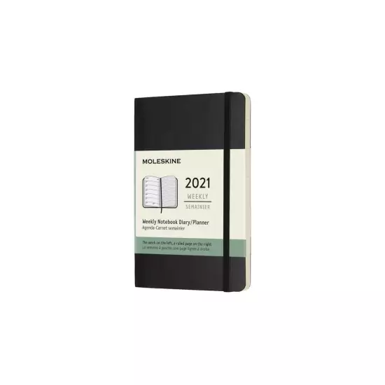 Plánovací zápisník 2021 měkký – černý