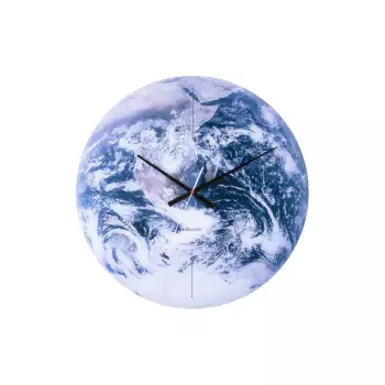 Nástěnné hodiny Earth – modrá