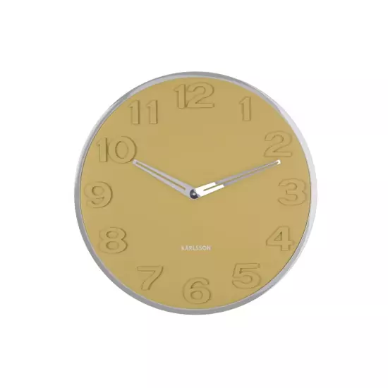 Nástěnné hodiny New Original – žlutá