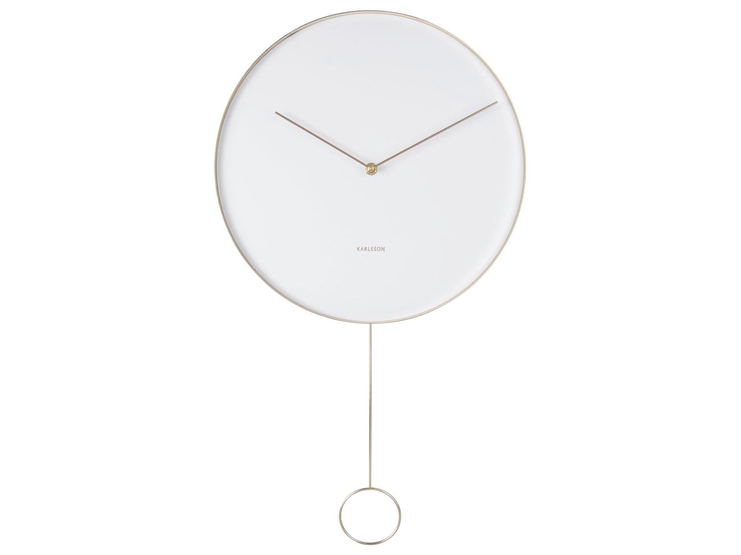 Nástěnné hodiny Pendulum – bílá