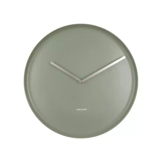 Nástěnné hodiny Plate – zelená