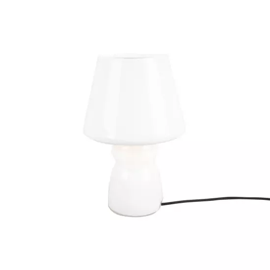 Stolní lampa Classic Glass – bílá