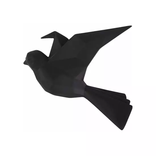 Nástěnný věšák Origami Bird – černá