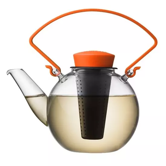 Skleněná čajová konvice Tea for U – oranžová