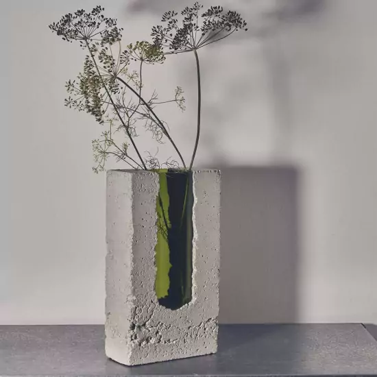 Umělecká váza Tall Green Brick