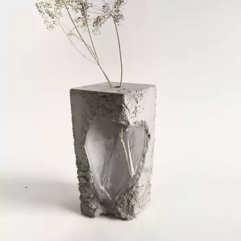 Umělecká váza Heart Crystal