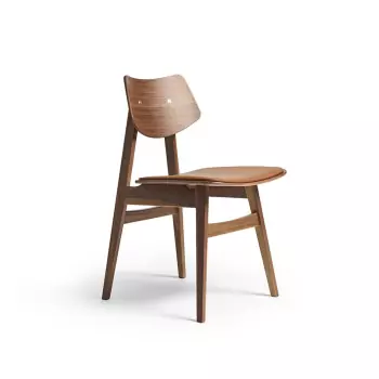 Dřevěná židle 1960 – polstrování na sedadle