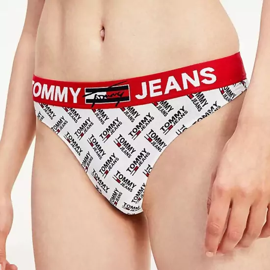 Vzorovaná tanga Thong Tommy Jeans