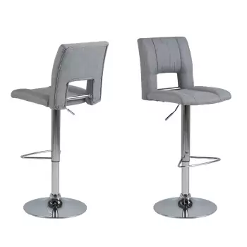 Sada 2 ks − Barová židle Sylvia − šedá
