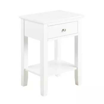 Noční stolek Linnea − bílá
