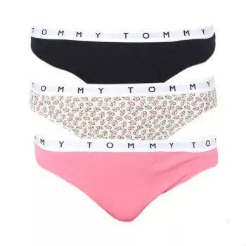 Sada 3 ks – Kalhotky Bikini Print Tommy Cotton 3 Pack