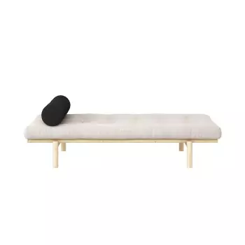 Lenoška Next Daybed – Clear lacquered/Ivory