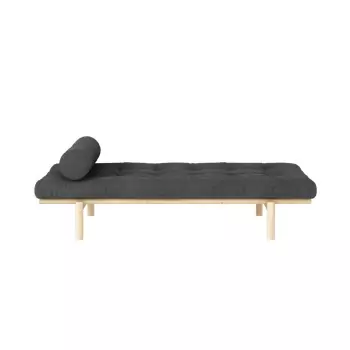 Lenoška Next Daybed – Clear lacquered/Charcoal