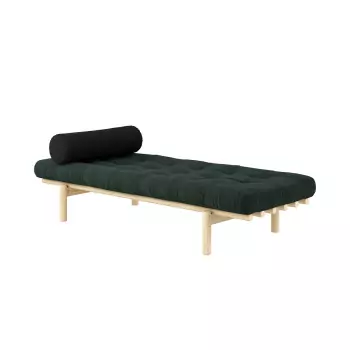 Lenoška Next Daybed – Clear lacquered/Seaweed