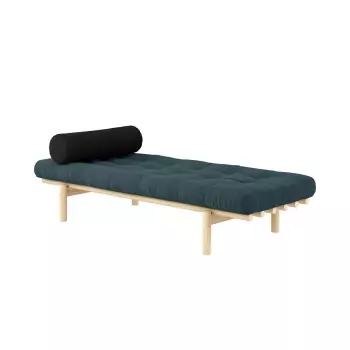 Lenoška Next Daybed – Clear lacquered/Pale Blue