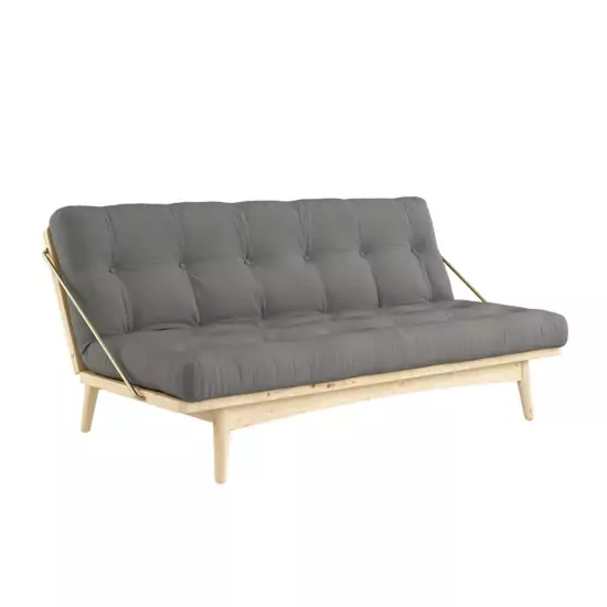 Pohovka Folk Sofa Bed – Clear lacquered/Grey