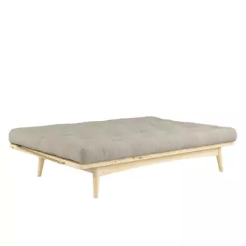 Pohovka Folk Sofa Bed – Clear lacquered/Linen