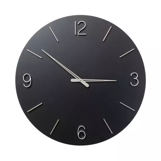 Nástěnné hodiny Oscar – černá, 60 cm