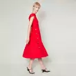 Červené šaty s knoflíky Pines