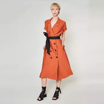 Oranžové šaty Zumra