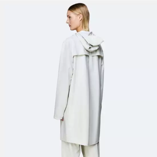 Bílý voděodolný kabát Long Jacket