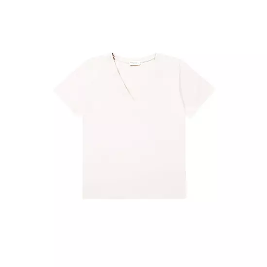 Bílé tričko COCO s výstřihem do V