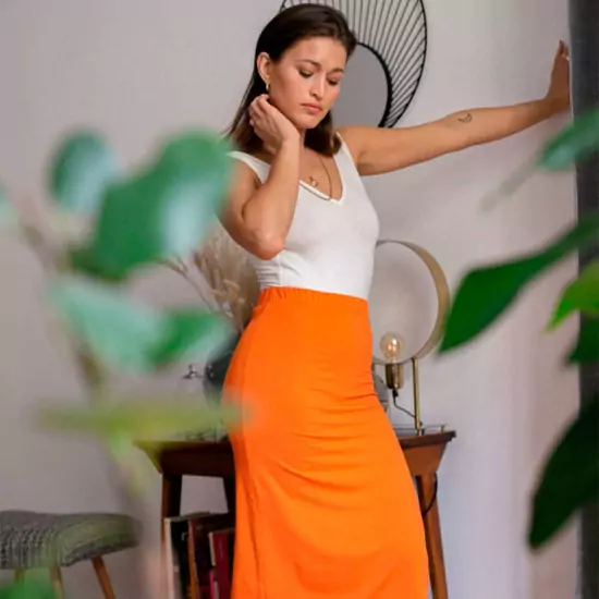 Oranžová sukně GEORGIA