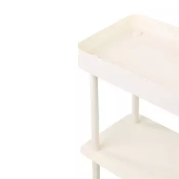 Béžový odkládací stolek Nolle – 2 zásobníky