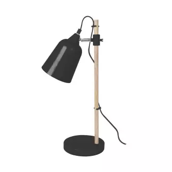 Stolní lampa Wood-like – černá
