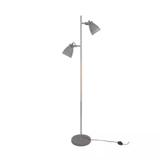 Stojací lampa Mingle – šedá