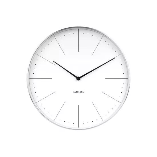 Nástěnné hodiny Normann – bílé