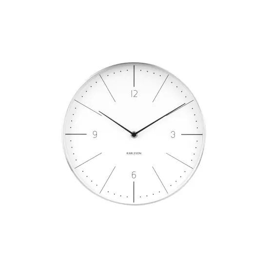 Nástěnné hodiny Normann Numbers – bílé