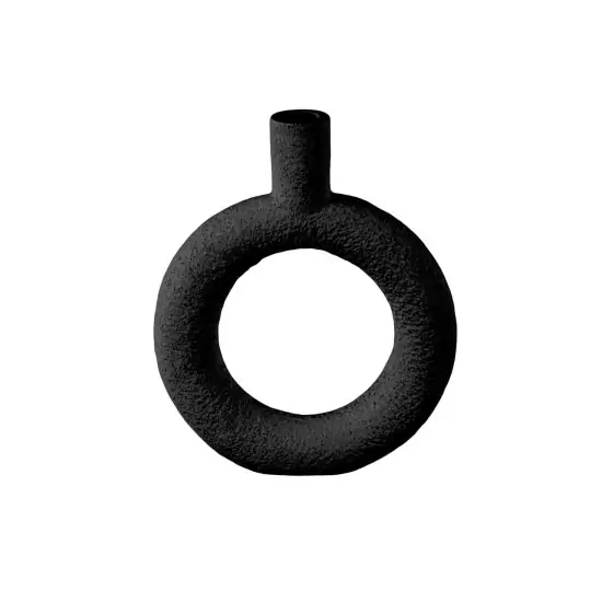 Váza Ring kulatá – černá