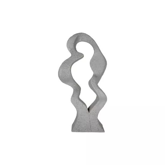 Dekorativní figurka Abstract Art Wave – šedá