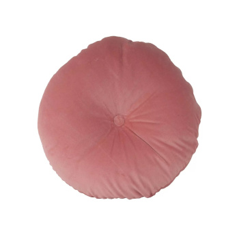 Polštář Luxurious Round Velvet – růžový