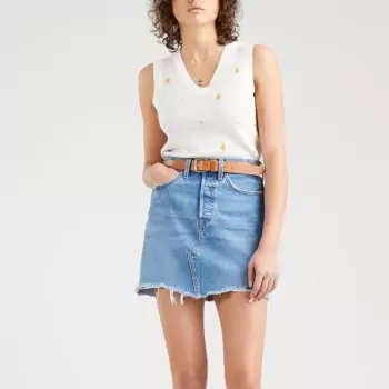 High Rise Deconstructed Iconic Skirt