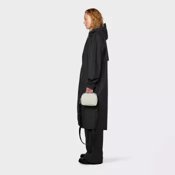 Černý voděodolný kabát Longer Jacket
