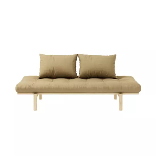 Pohovka Pace Daybed – Clear lacquered/Wheat beige