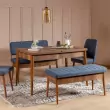 Sada 5 ks – Jídelní stůl, židle a lavice Sister